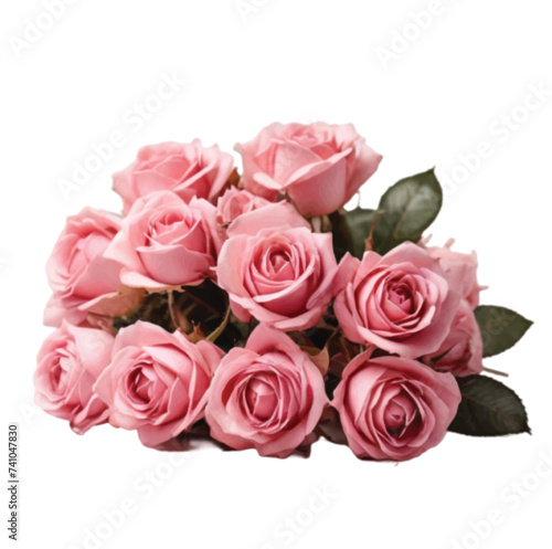 bouquet of pink roses