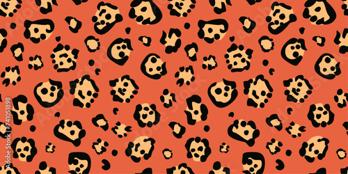 Photography Seamless pattern with abstract animal print