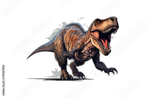 Giganotosaurus vector flat minimalistic isolated illustration