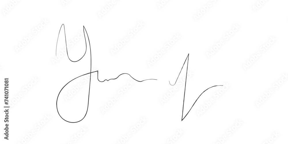 Fake autograph samples. Isolated Vector Handwritten signature Fake autograph samples. Isolated Vector Handwritten signature