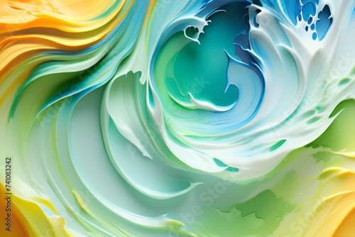 an abstract swirling watercolor painting. Generative AI (생성형 AI)