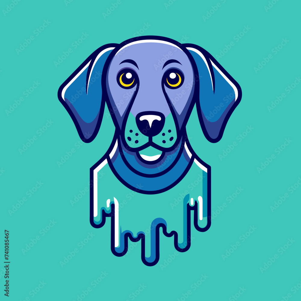 Surreal Melting Dog T-Shirt Design: Vector Graphic for Print on Demand Surreal Melting Dog T-Shirt Design: Vector Graphic for Print on Demand