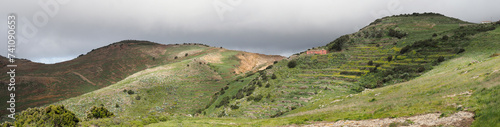 Hilly panorama of the interior of the island in the Teno Alta area.