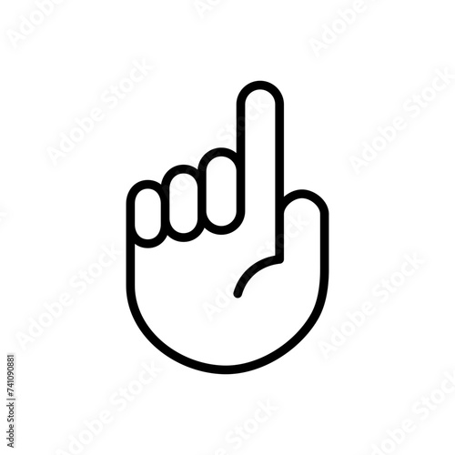 Hand icon vector. hand vector icon, palm