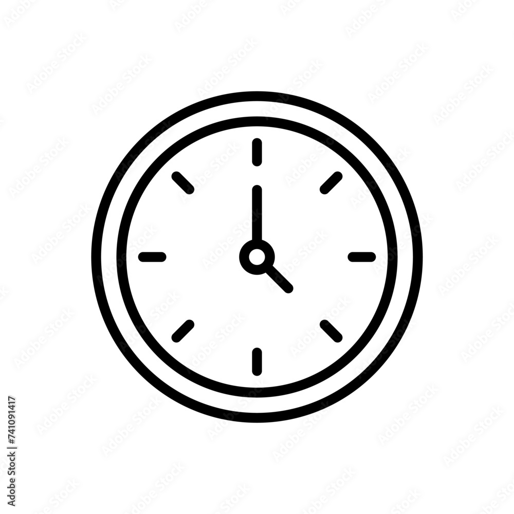 Clock icon vector. Time icon vector. watch icon symbol Clock icon vector. Time icon vector. watch icon symbol