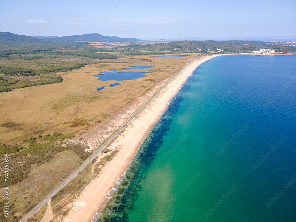 Aerial view of The Driver Beach, Bulgaria