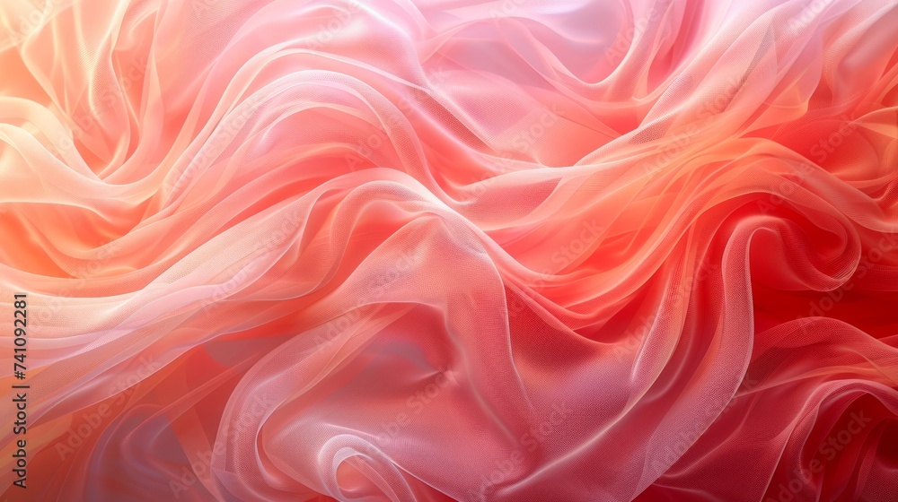 Satin Whirlpool: Coral Eddies Twist in a Dance of Textured Light Satin Whirlpool: Coral Eddies Twist in a Dance of Textured Light
