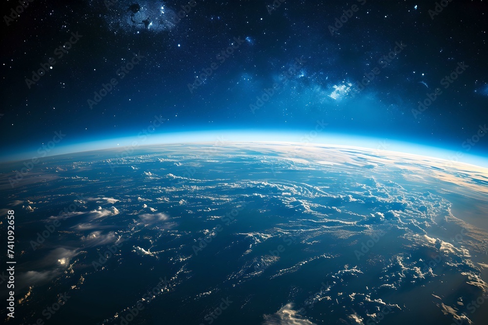 Fototapeta premium Blue Planet Earth from Space, globe, world, global, view