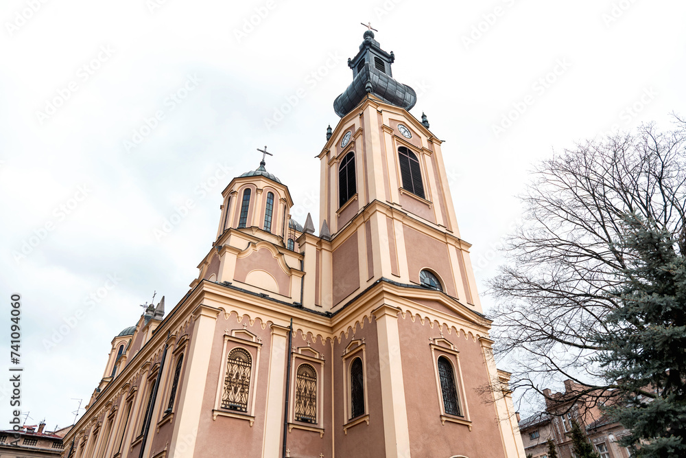 Obraz premium The Cathedral Church of the Nativity of the Theotokos in Sarajevo, Bosnia and Herzegovina
