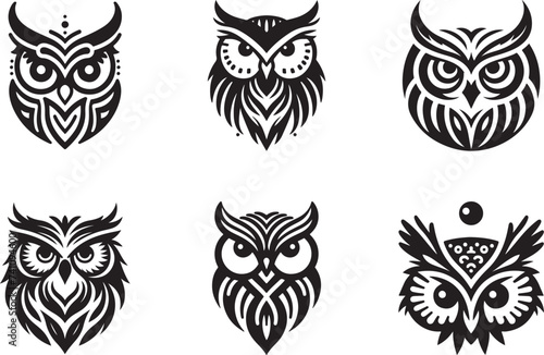 Owl silhouette vector illustration