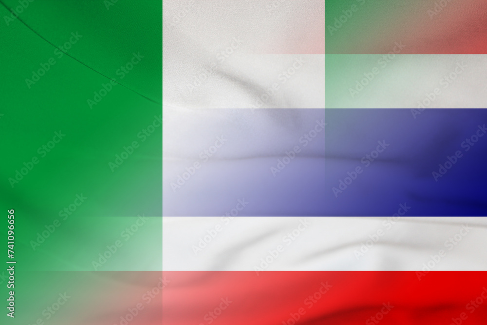 Nigeria and Thailand state flag transborder contract THA NGA