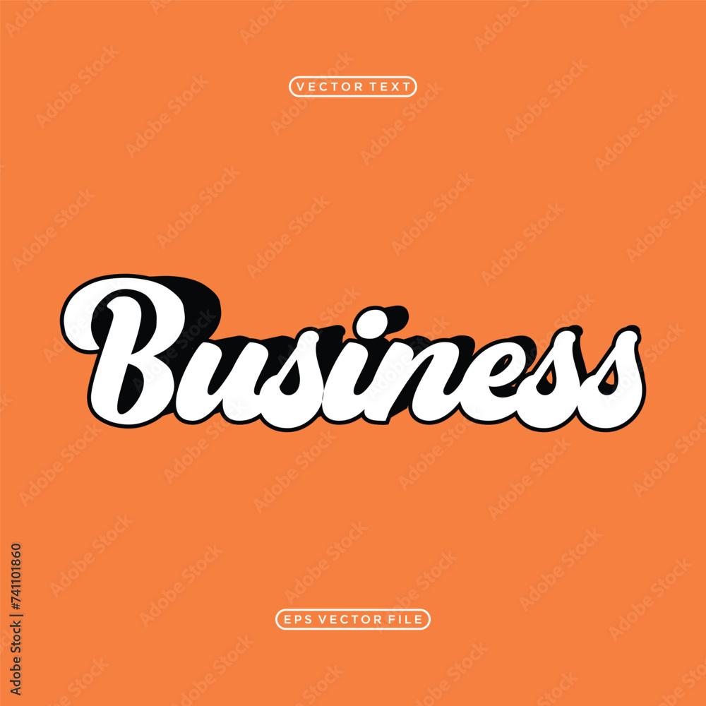 letter business with modern style text. business writing in vintage ...