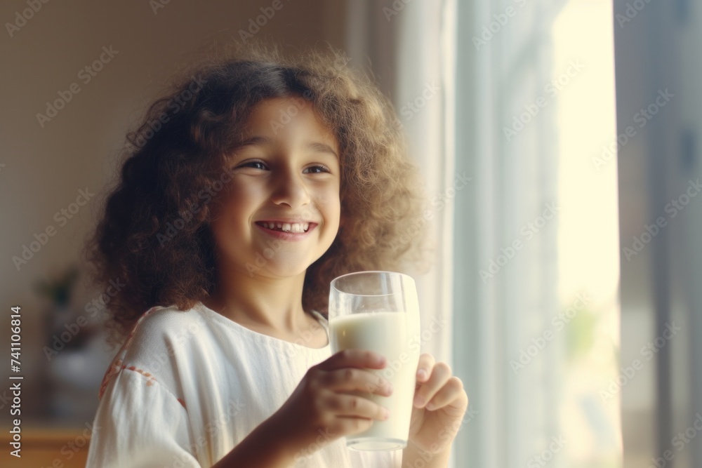 Drinking milk. Children drink fresh Kefir Farm Eco yogurt from a glass in the morning with pleasure. Cute teenage boy enjoying the taste of natural dairy products Drinking milk. Children drink fresh Kefir Farm Eco yogurt from a glass in the morning with pleasure. Cute teenage boy enjoying the taste of natural dairy products