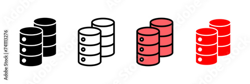 Database icon vector illustration. database sign and symbol
