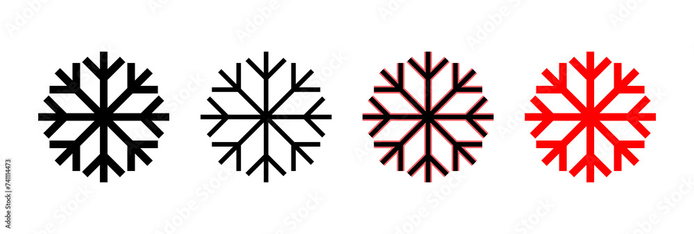 Snow icon vector illustration. snowflake sign and symbol Snow icon vector illustration. snowflake sign and symbol