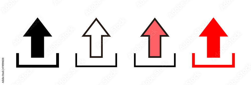 Upload icon vector illustration. load data sign and symbol Upload icon vector illustration. load data sign and symbol
