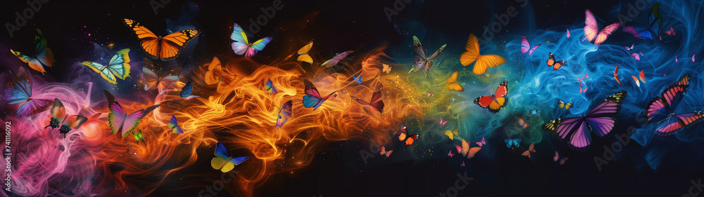Fiery Flight: Butterflies in a Whirl of Flame and Smoke Fiery Flight: Butterflies in a Whirl of Flame and Smoke