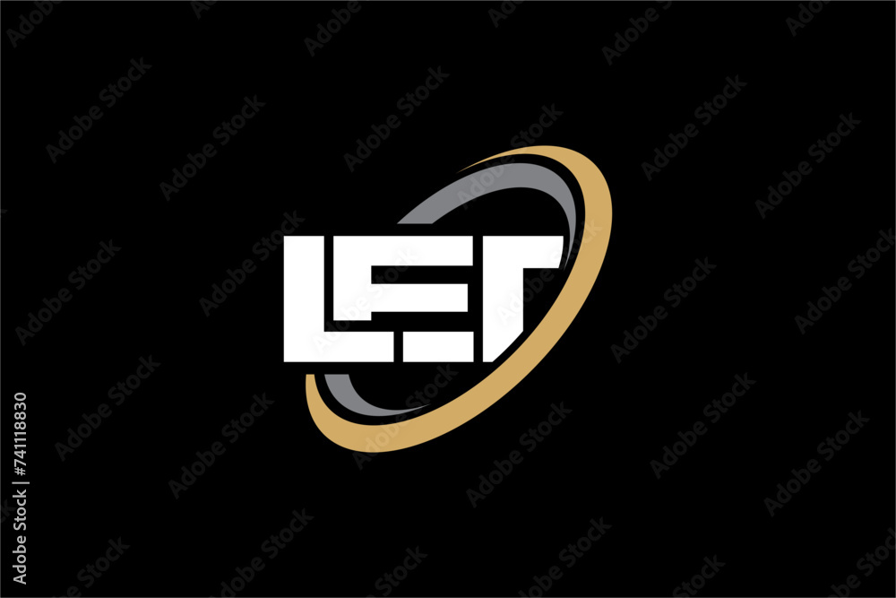 LET creative letter logo design vector icon illustration LET creative letter logo design vector icon illustration