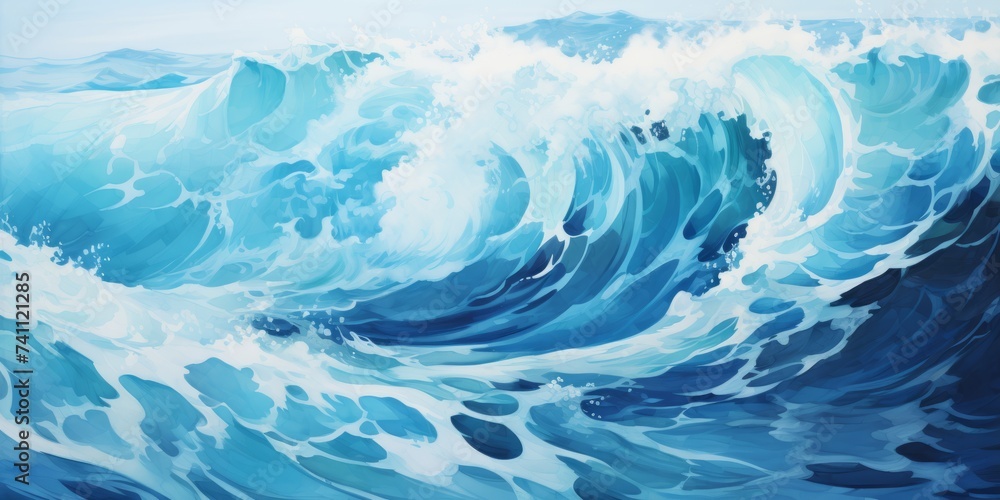 Abstract background with ocean waves. Abstract background with ocean waves.