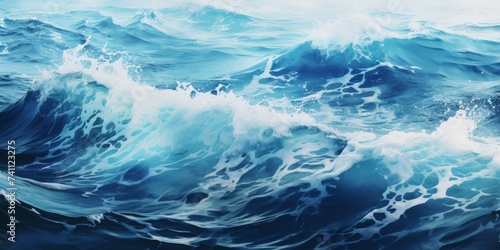 Abstract background with ocean waves.