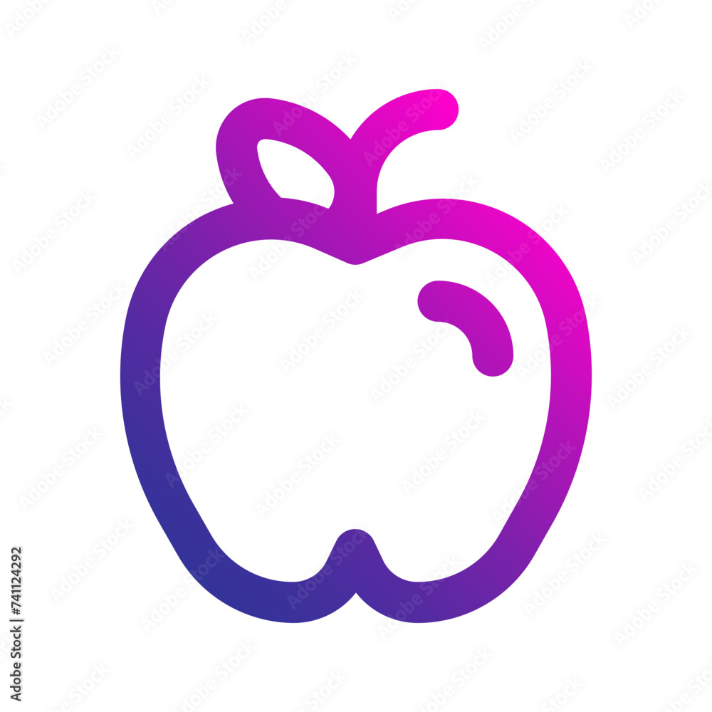 Fototapeta premium apple gradient icon