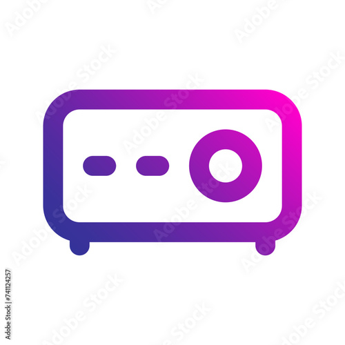 amplifier gradient icon
