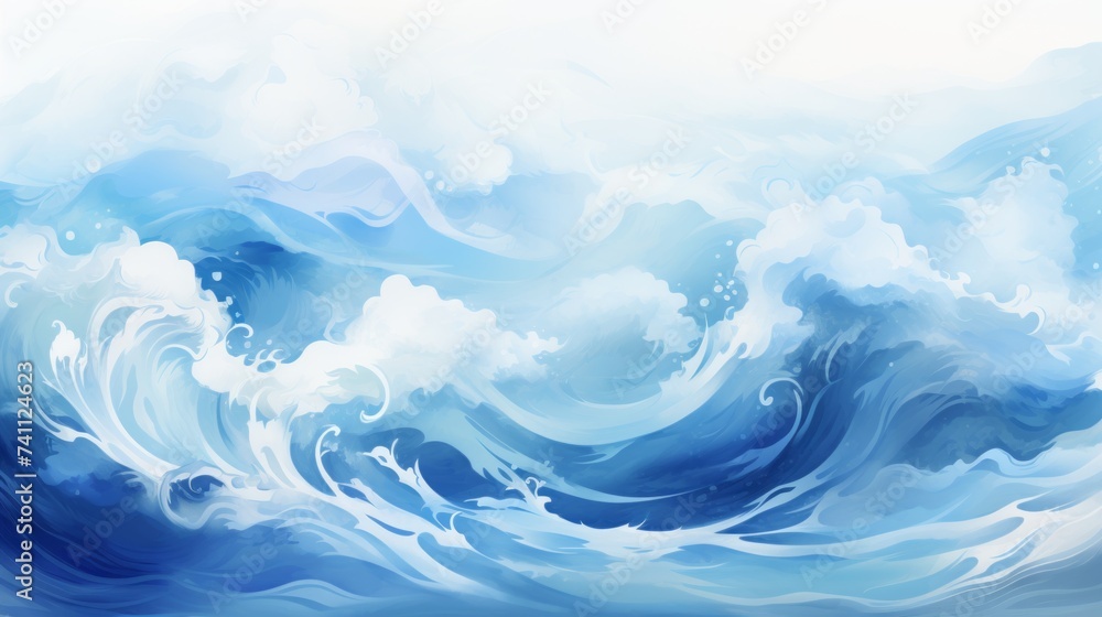 Abstract background with ocean waves. Abstract background with ocean waves.