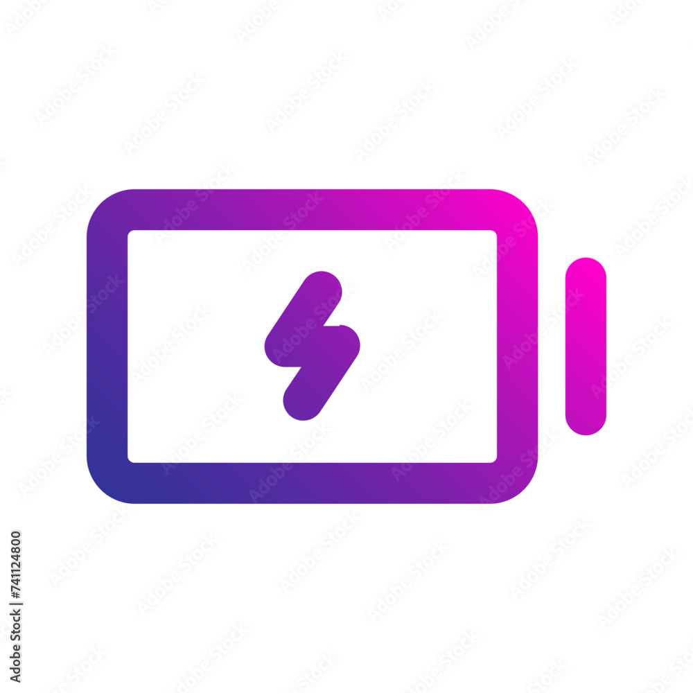 Naklejka premium charging gradient icon