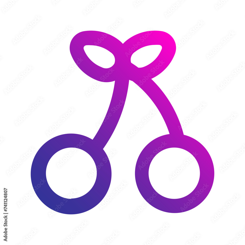 cherries gradient icon cherries gradient icon