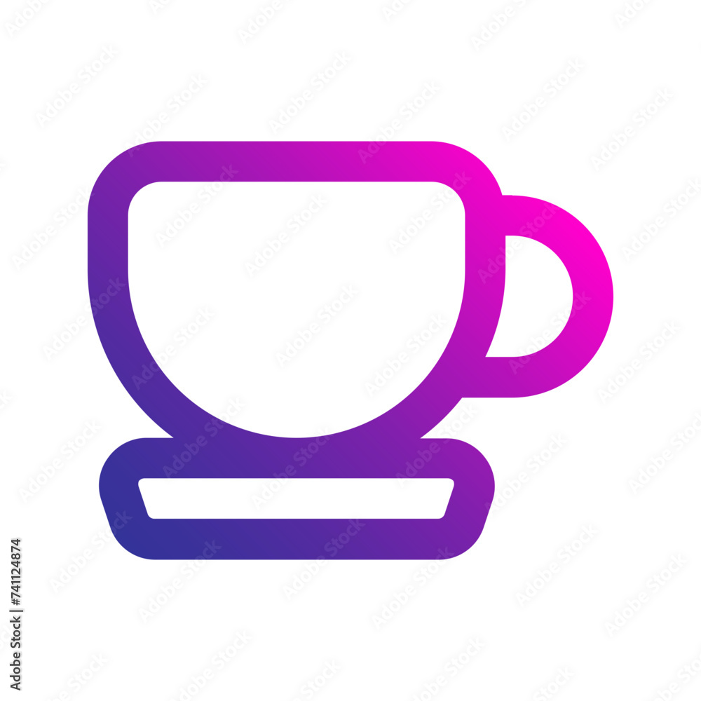 coffee cup gradient icon coffee cup gradient icon