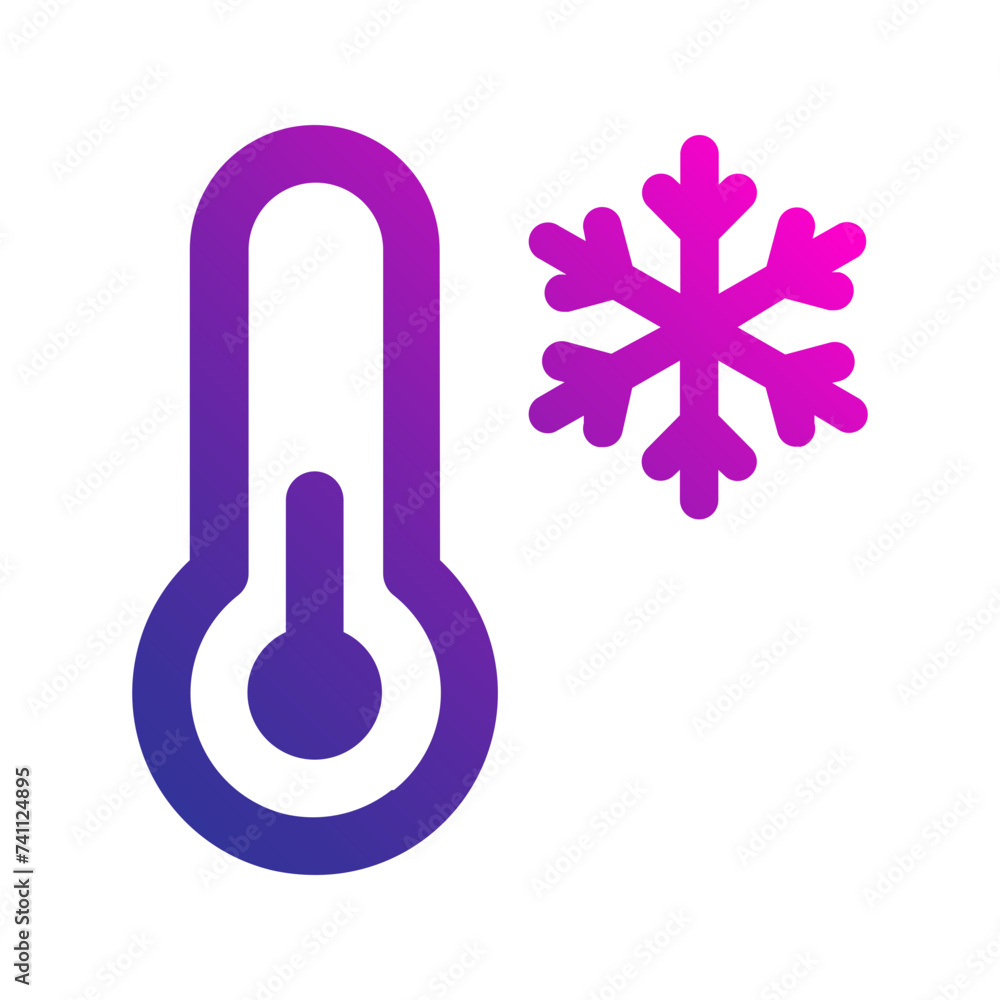 cold gradient icon cold gradient icon