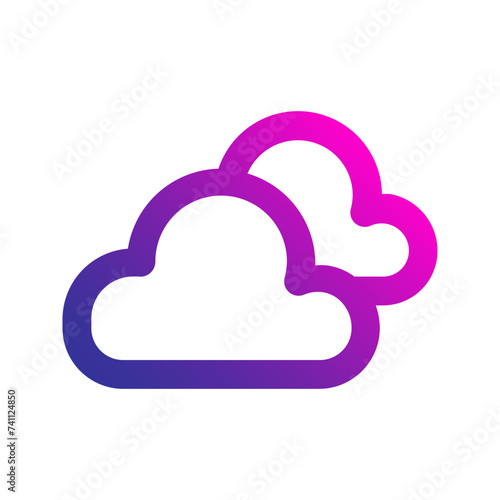 clouds gradient icon