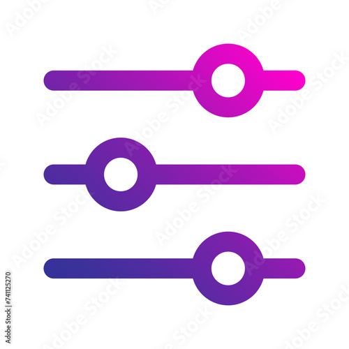 equalizer gradient icon