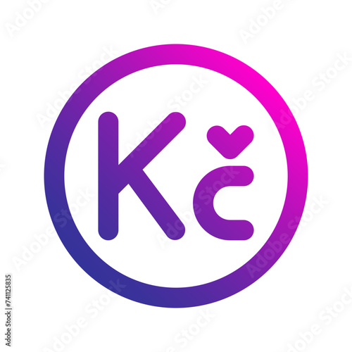 koruna gradient icon