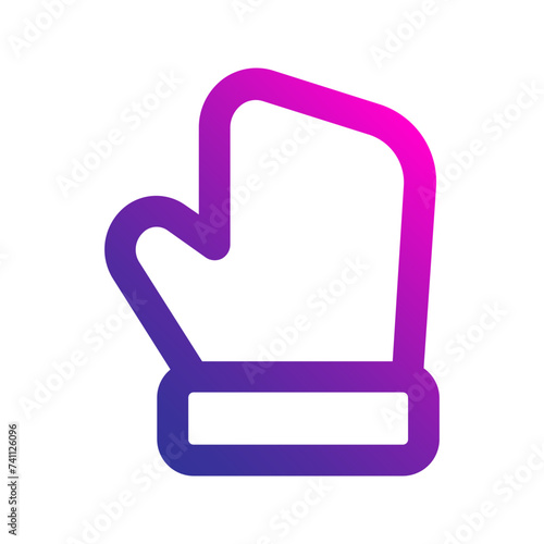 mitten gradient icon