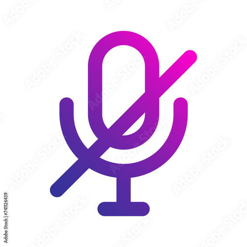 mute gradient icon