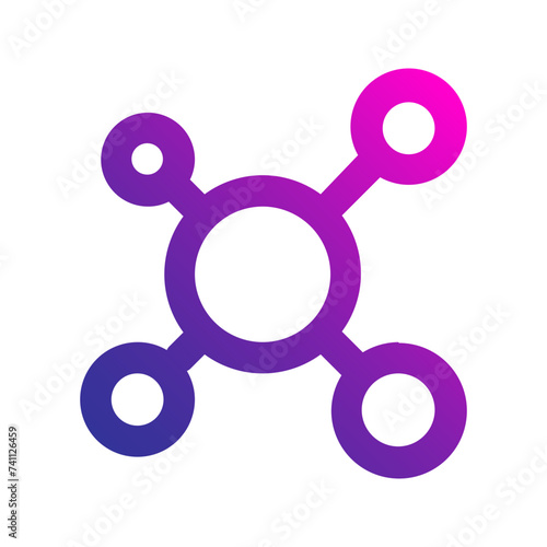 networking gradient icon