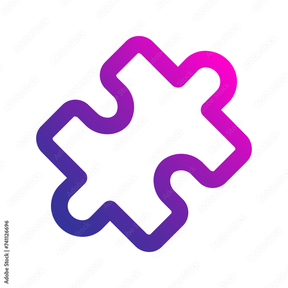 puzzle gradient icon puzzle gradient icon