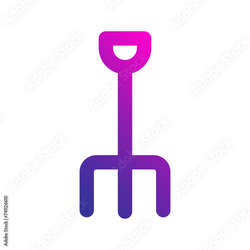 pitchfork gradient icon