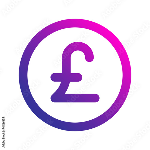 pound gradient icon