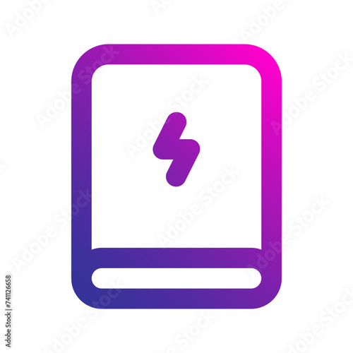 powerbank gradient icon