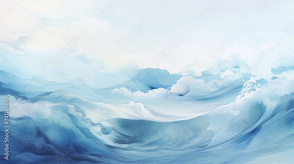 Abstract background with ocean waves.