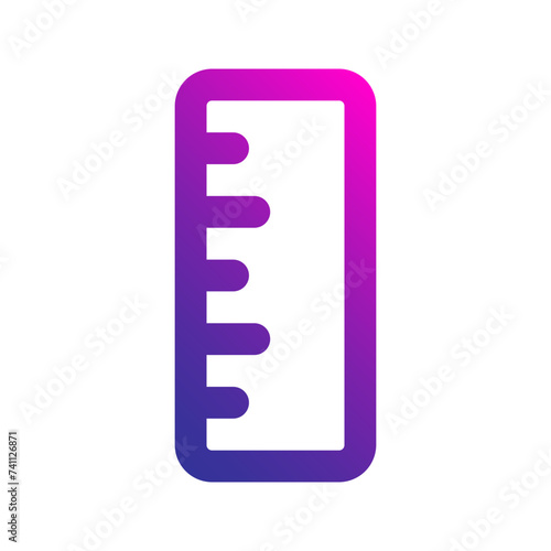ruler gradient icon