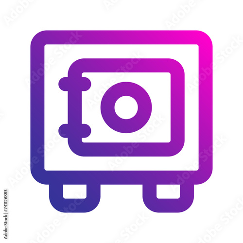 safe box gradient icon