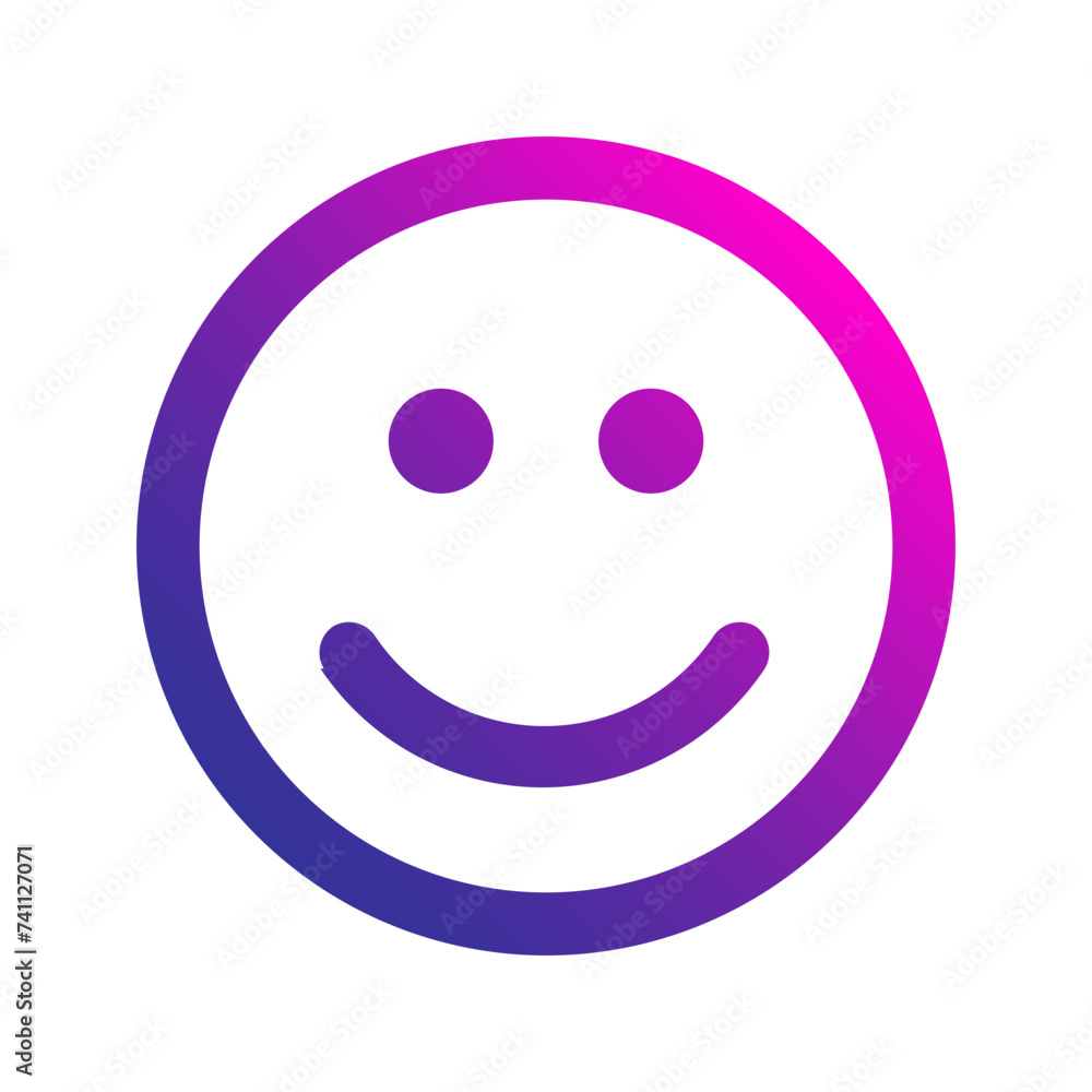 Fototapeta premium smile gradient icon