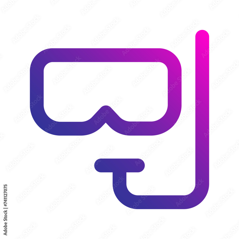 snorkel gradient icon snorkel gradient icon