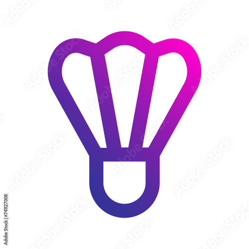 shuttlecock gradient icon
