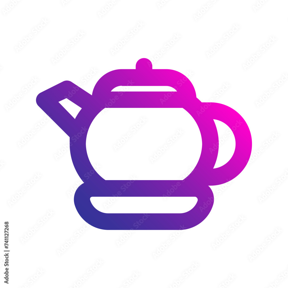 Obraz premium teapot gradient icon