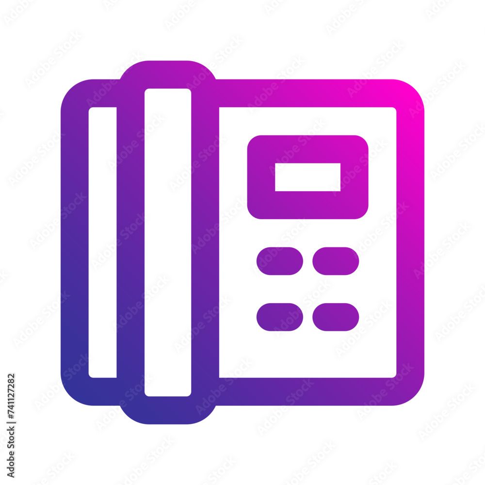 telephone gradient icon telephone gradient icon