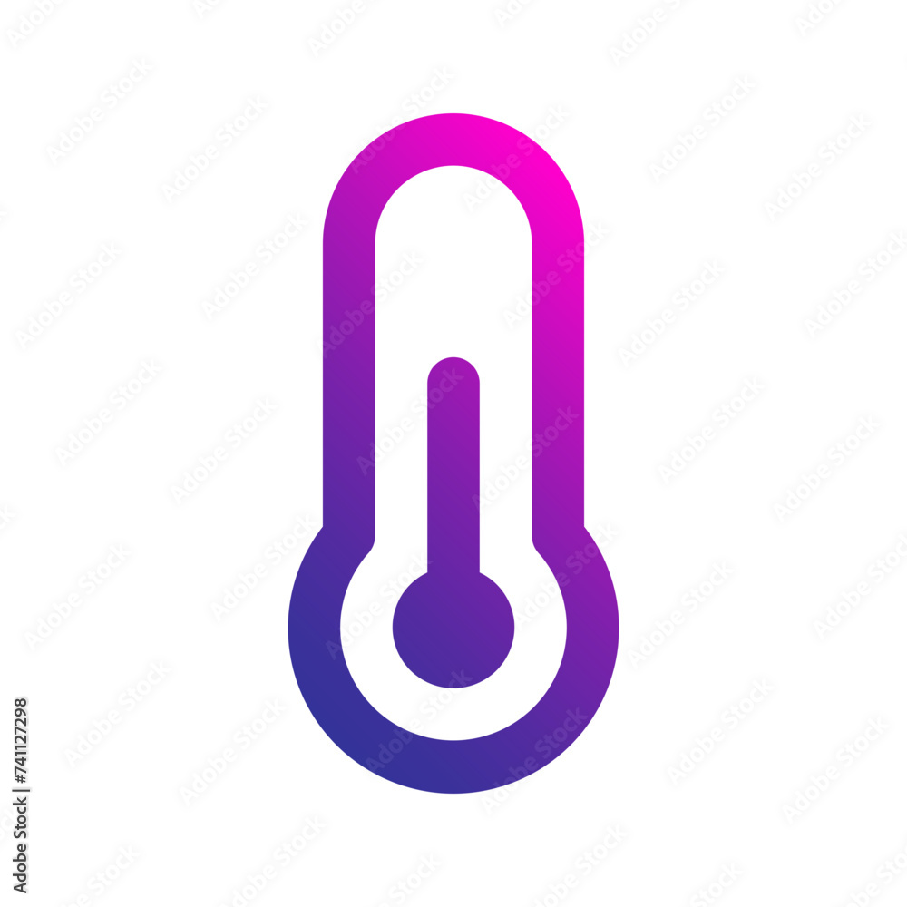 thermometer gradient icon thermometer gradient icon